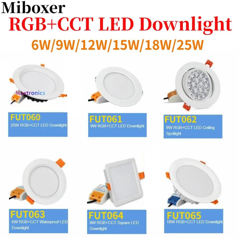 Miboxer RGB + CCT LED ٿƮ,   ƮƮ,  RF , 16 鸸/2.4G, 6W, 9W, 12W, 15W, 18W, 25W, CCT